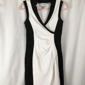 Joseph Ribkoff Form Fitting & Flattering BW Dress!